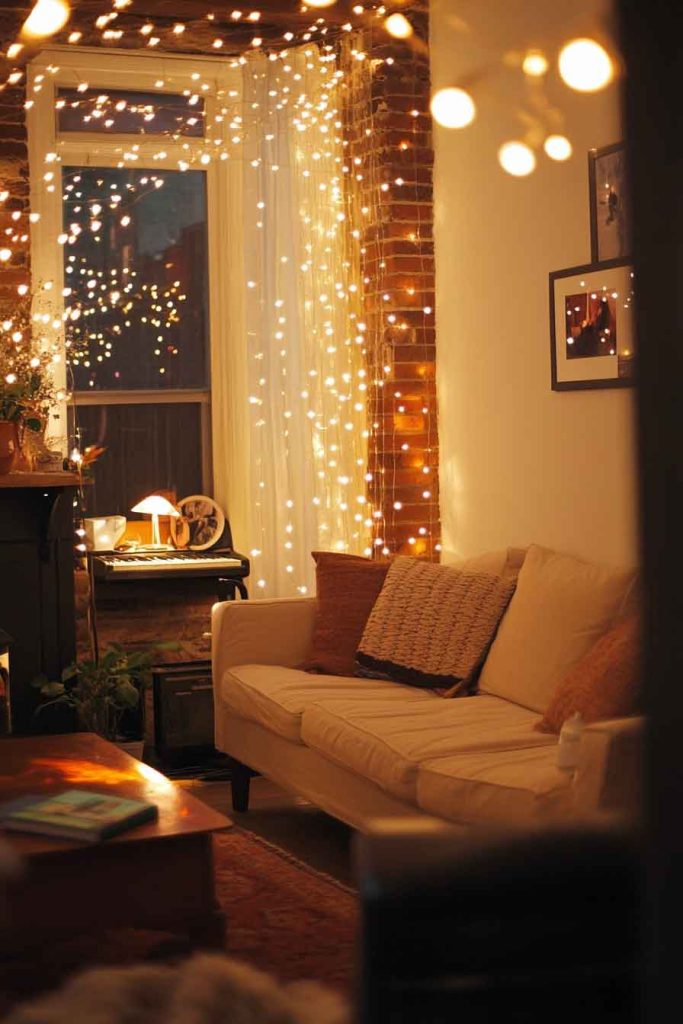 Incorporate String Lights and Ambiance