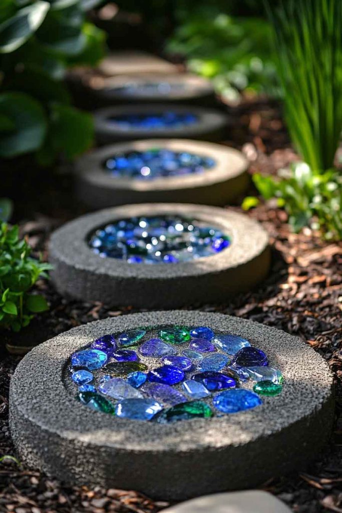 Glass Embedded Stones