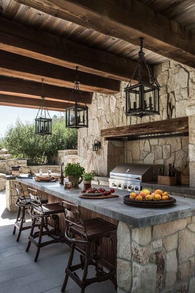 Rustic Outdoor Kitchen