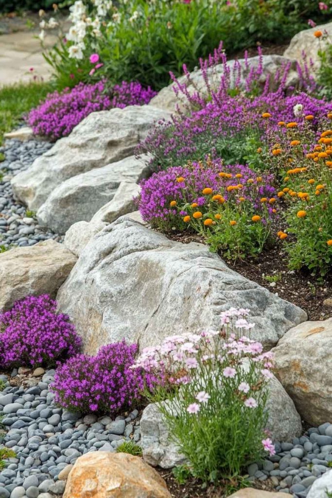 Rock Garden Flower Beds
