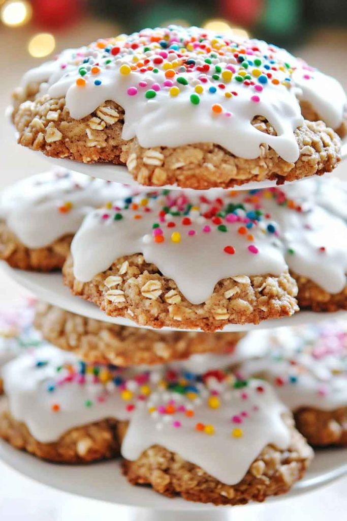Iced Oatmeal Cookies
