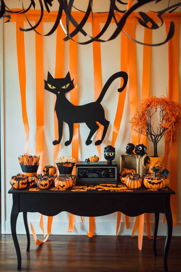 Nostalgic 1950s Halloween Party Room