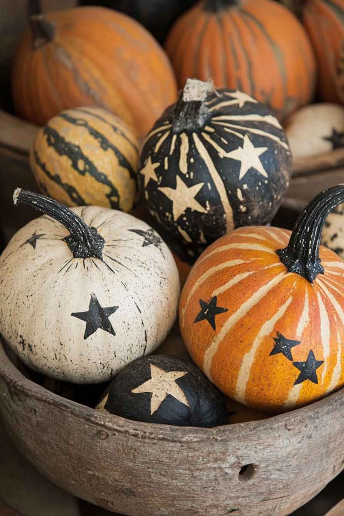 Primitive Painted Gourds