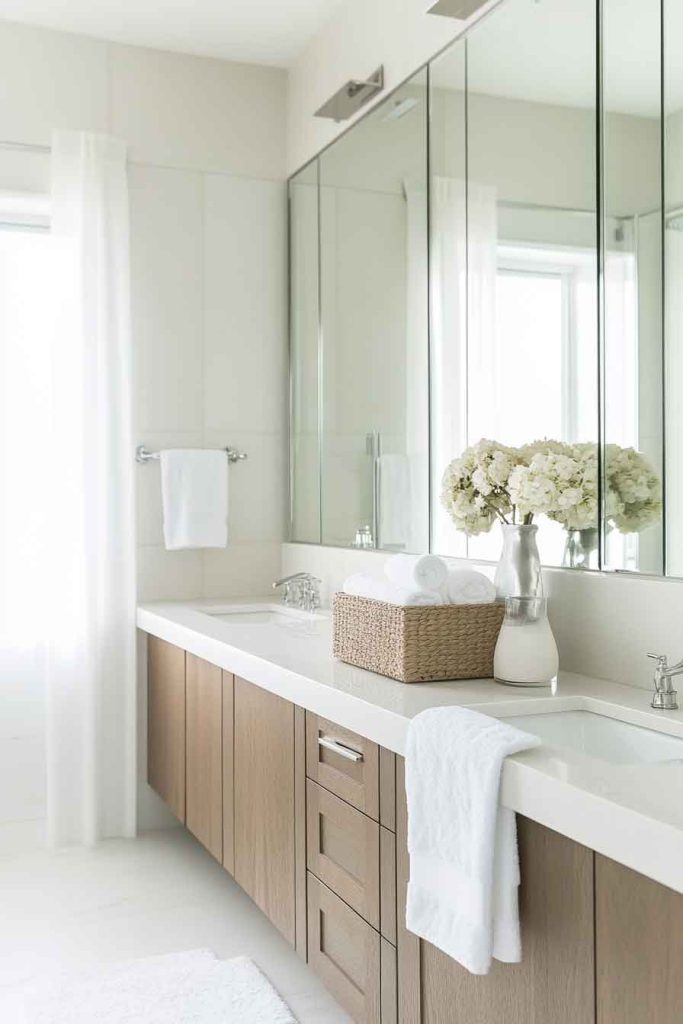 Frameless Wall-to-Wall Mirrors