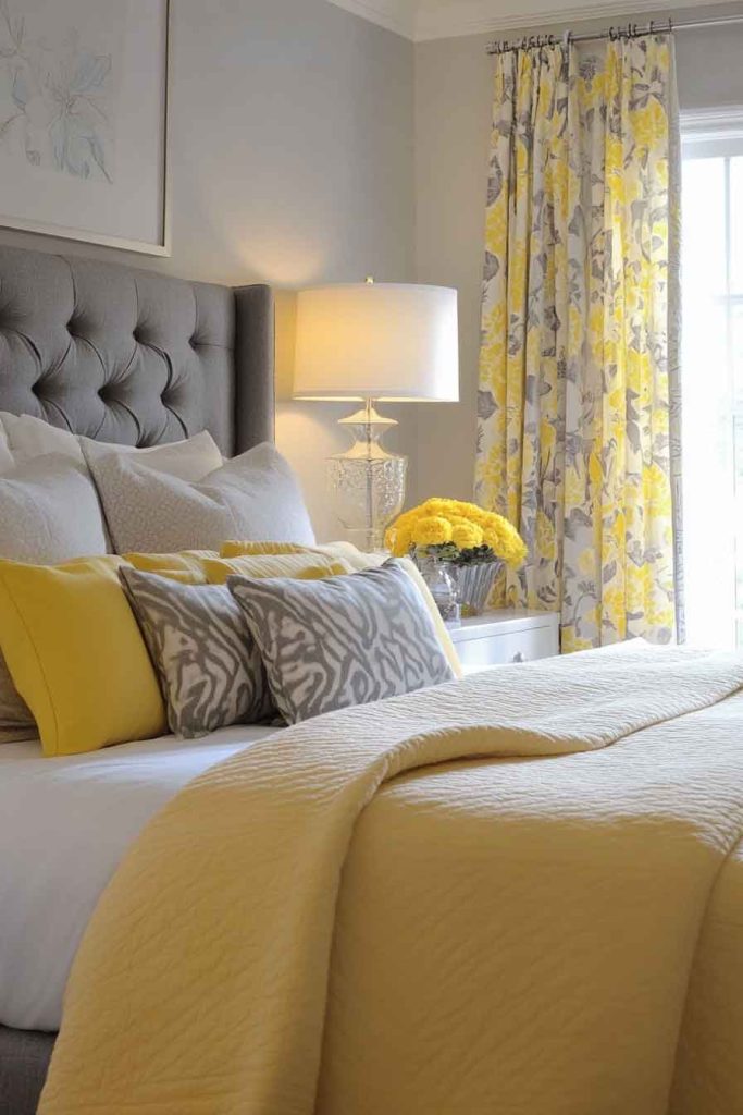 Soft Yellow and Gray