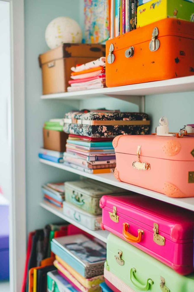 Incorporate Colorful Storage Solutions