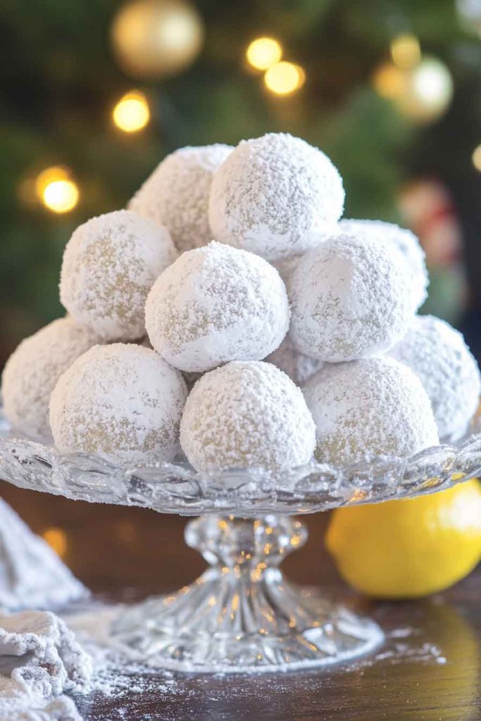 Lemon Snowball Cookies