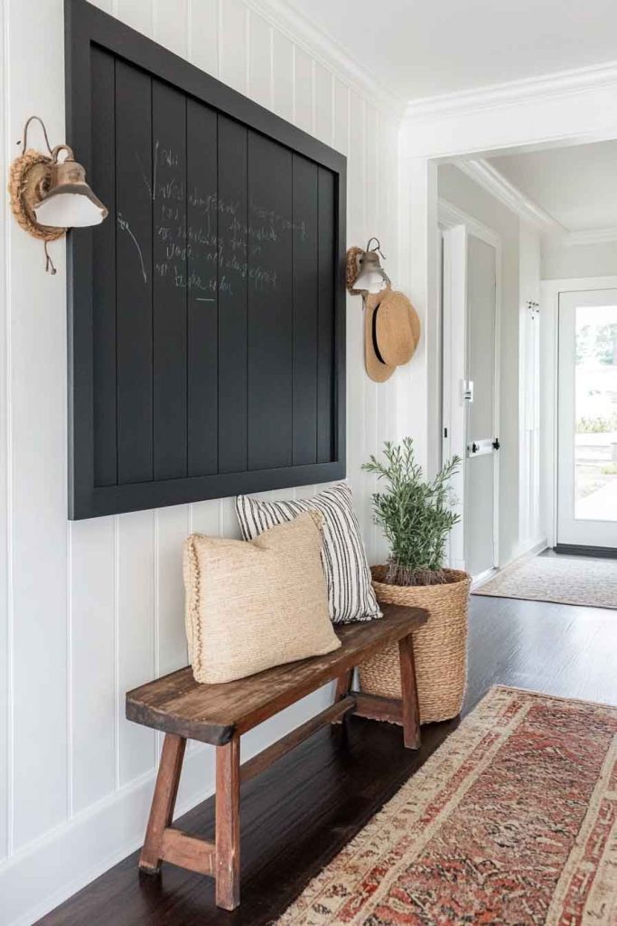 Add a Chalkboard Wall for a Fun, Functional Feature