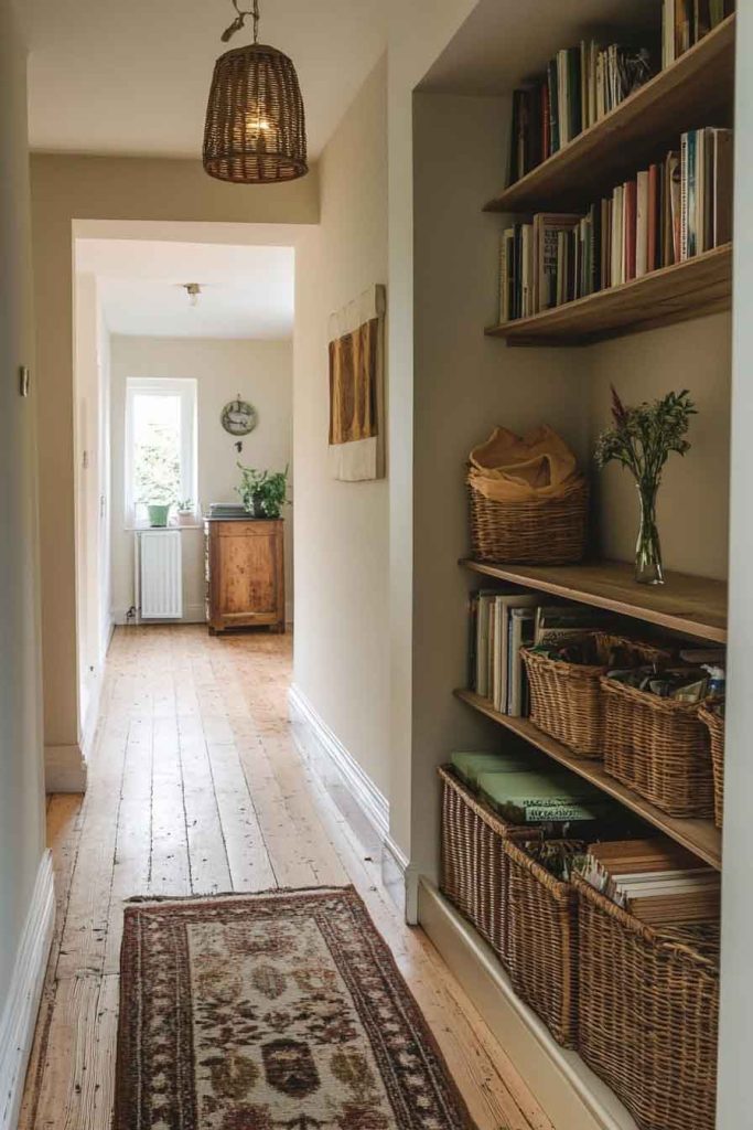 Add a Slim Bookcase or Cubby Unit