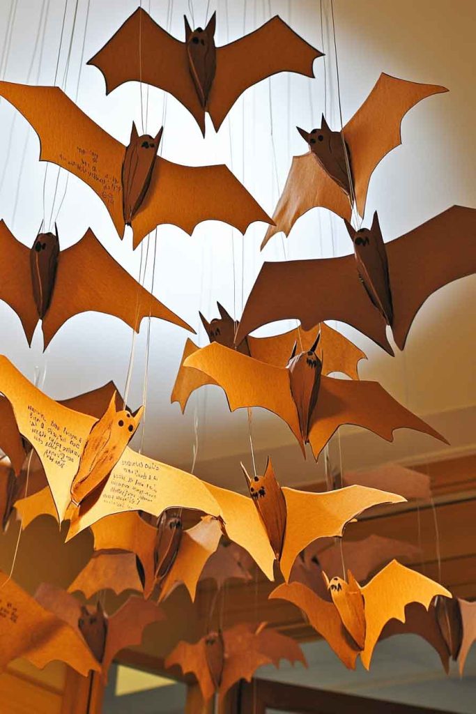 Bat Facts Ceiling Display with Hanging Information