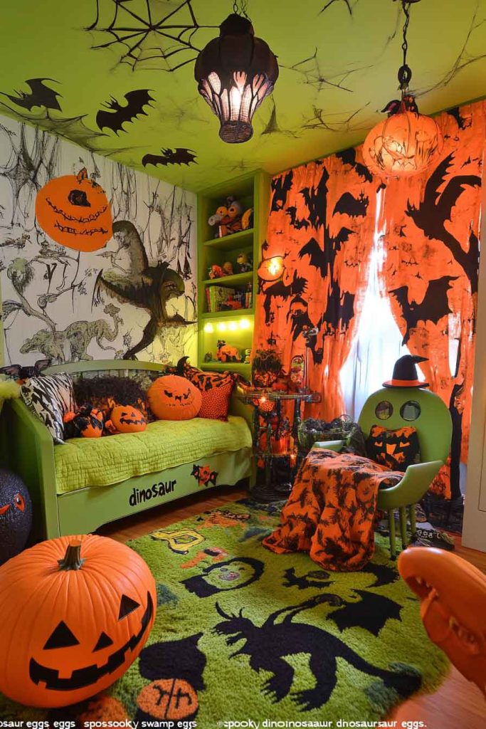 Dinosaur Halloween Mash-Up Room