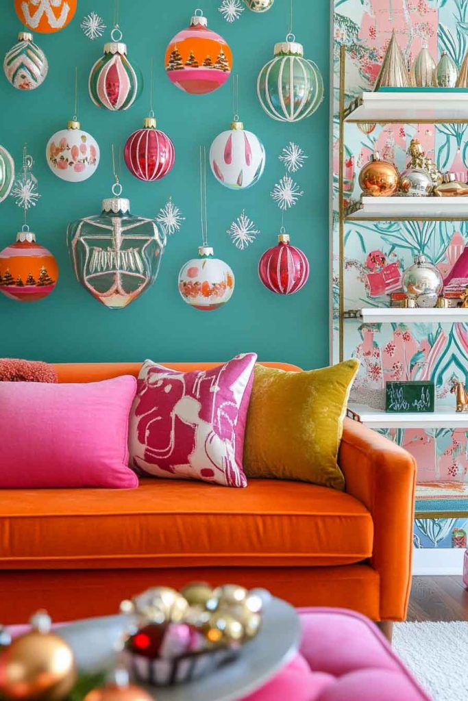 Colorful Retro Ornament Wallpaper