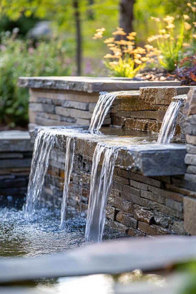 Stacked Stone Waterfalls