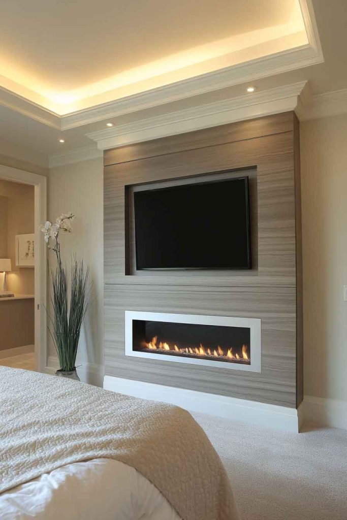 Television Above Fireplace