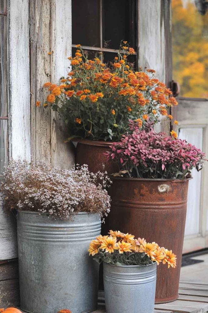 Old Metal Buckets