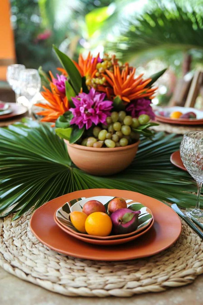 Woven Palm Leaf Arrangement