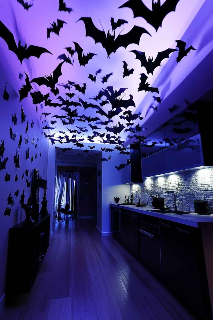Bat Cave Kitchen with Flying Friends