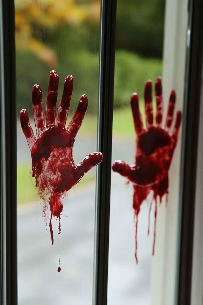 Bloody Handprint Windows