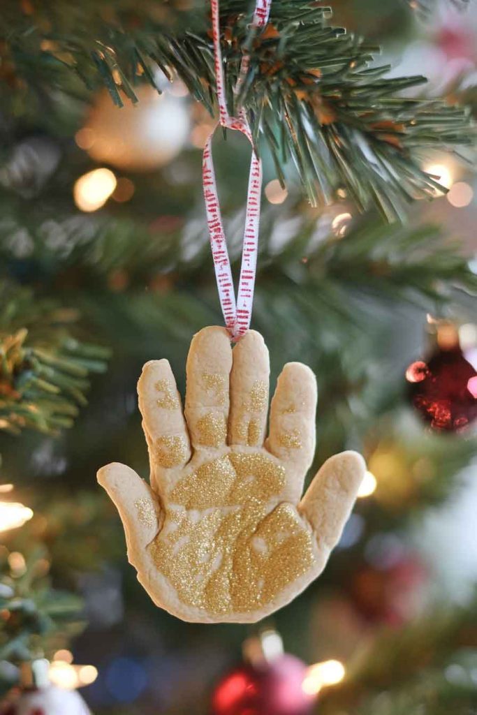 Salt Dough Handprint Ornaments
