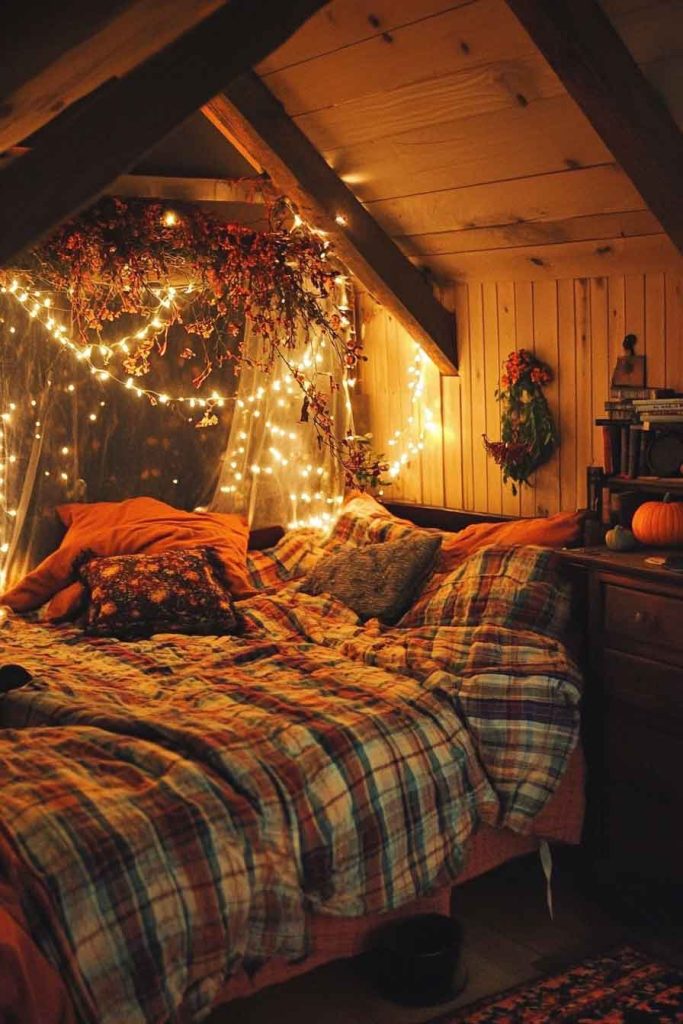 Cozy Witch's Cottage Bedroom