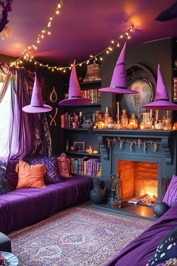 Whimsical Witch's Cottage Living Room