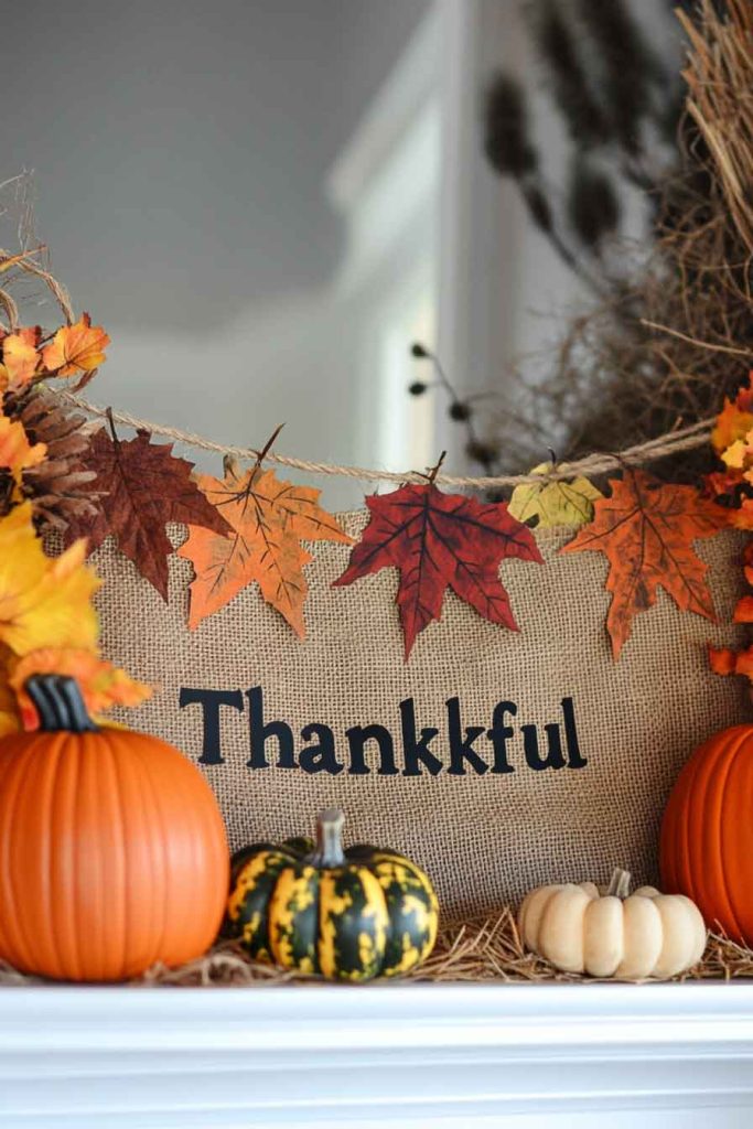 Burlap Fall Banner