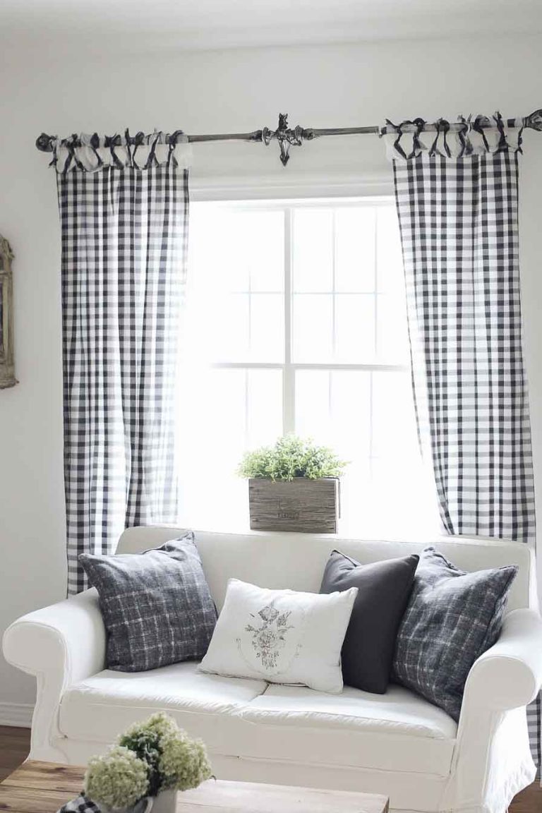 Gingham Check Curtains