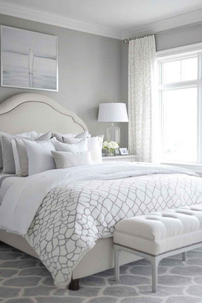 Soft Gray and White