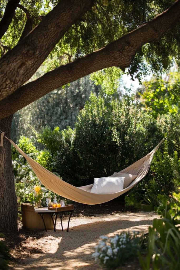 Hanging Hammock Between Two Trees