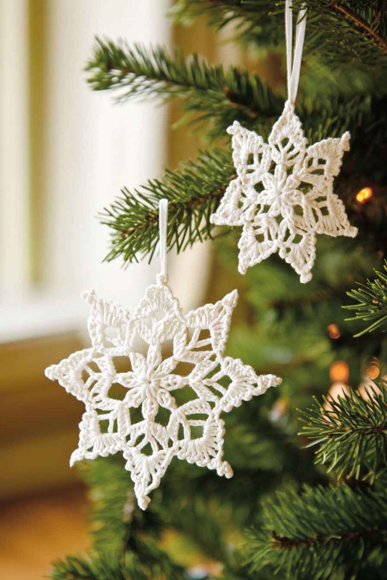 Crochet Snowflake Ornaments