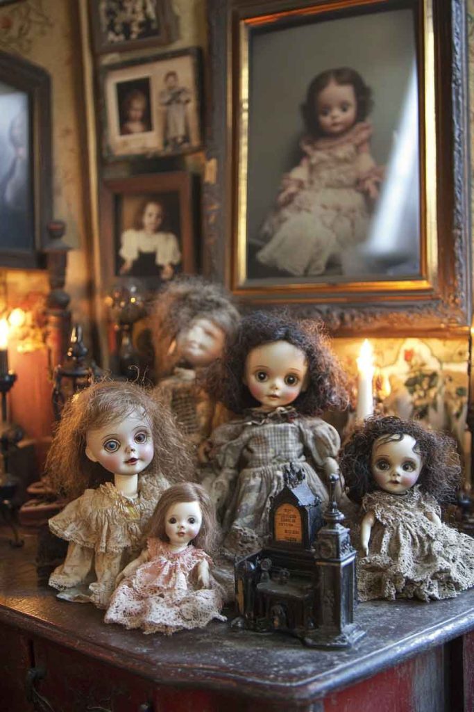 Creepy Doll Collection Entry Table