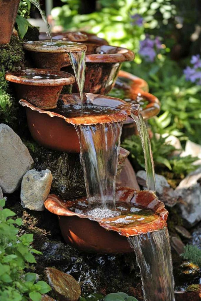 Recycled Material Waterfalls