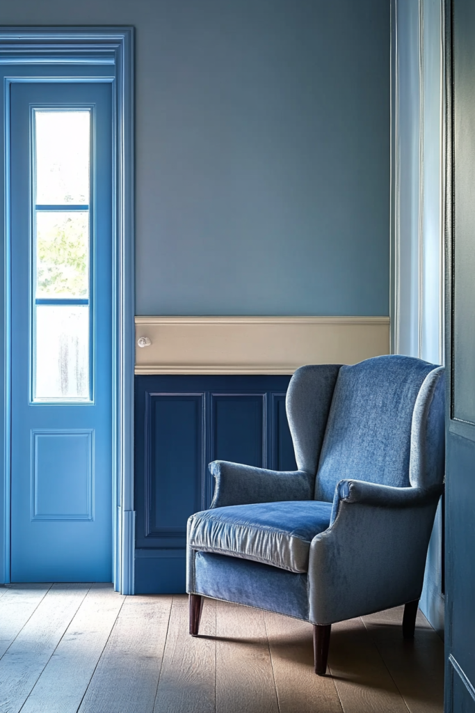 Two-Tone Blue Walls
