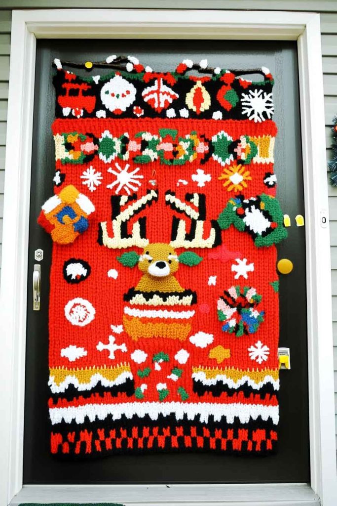 Ugly Christmas Sweater Door