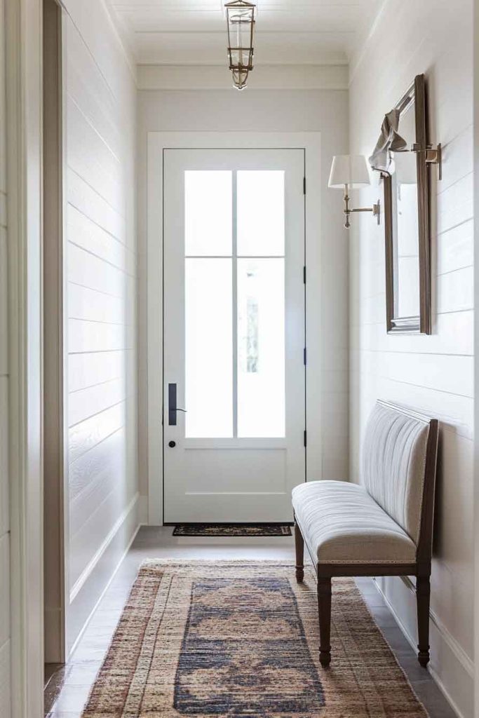 Add a Bench or Ottoman for Seated Entry