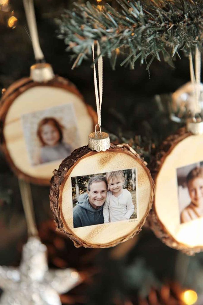 Photo Transfer Wooden Slice Ornaments