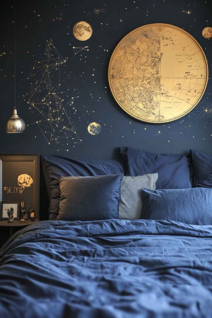 Moon Phase Halloween Bedroom