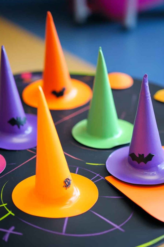 Witch Hat Shape Sorting Station for Kindergarten