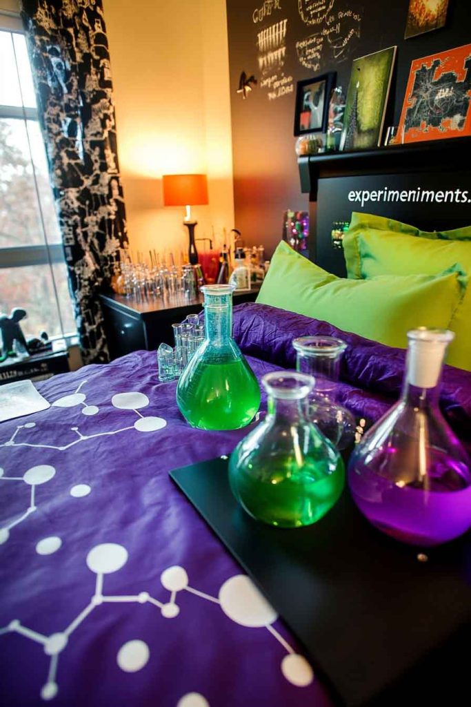 Mad Scientist Laboratory Bedroom