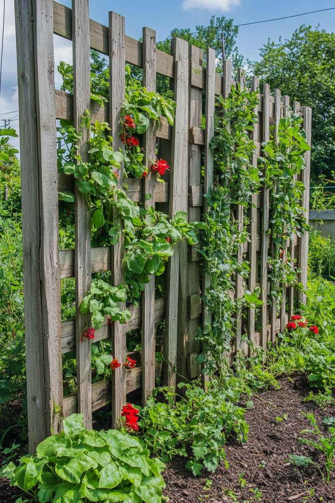 Pallet Garden Trellis
