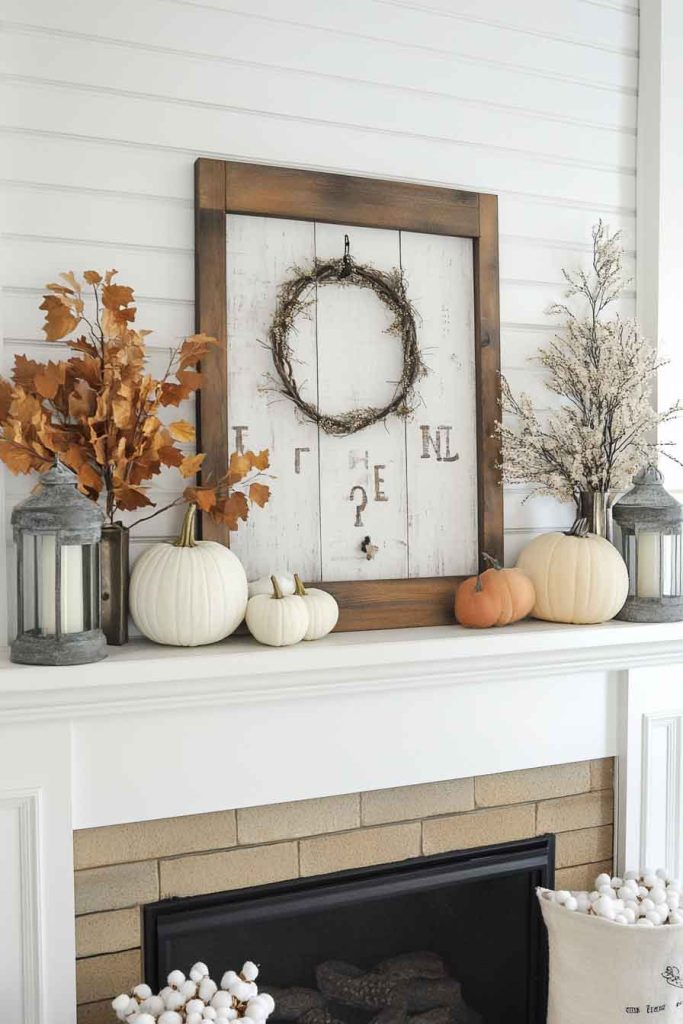 Farmhouse Fall Mantle