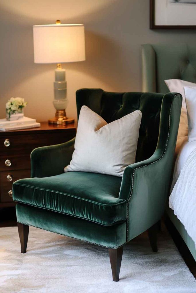 Velvet Accent Chair