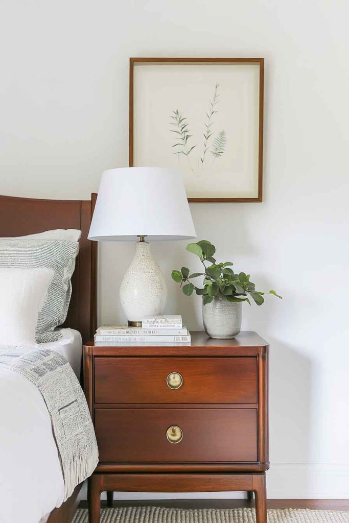 Midcentury Nightstand Styling