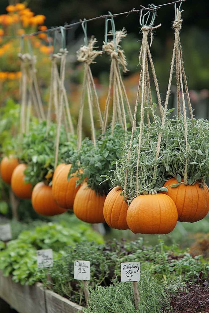 Herb Gardens with Fall Theme