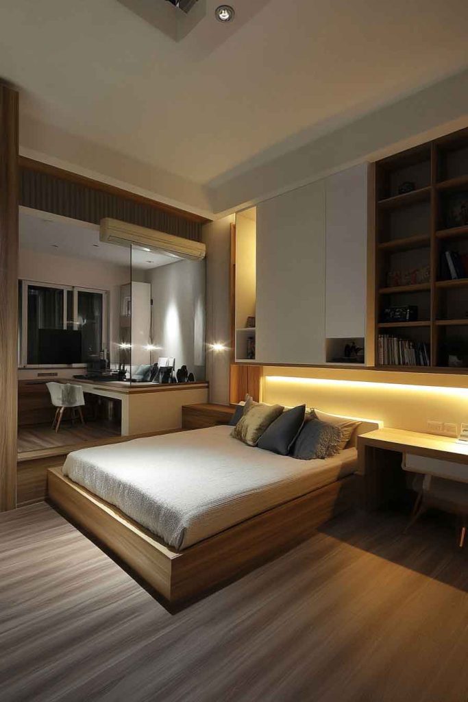 L-Shaped Bedroom Layout
