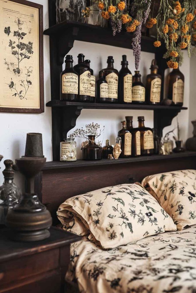 Victorian Apothecary Halloween Bedroom