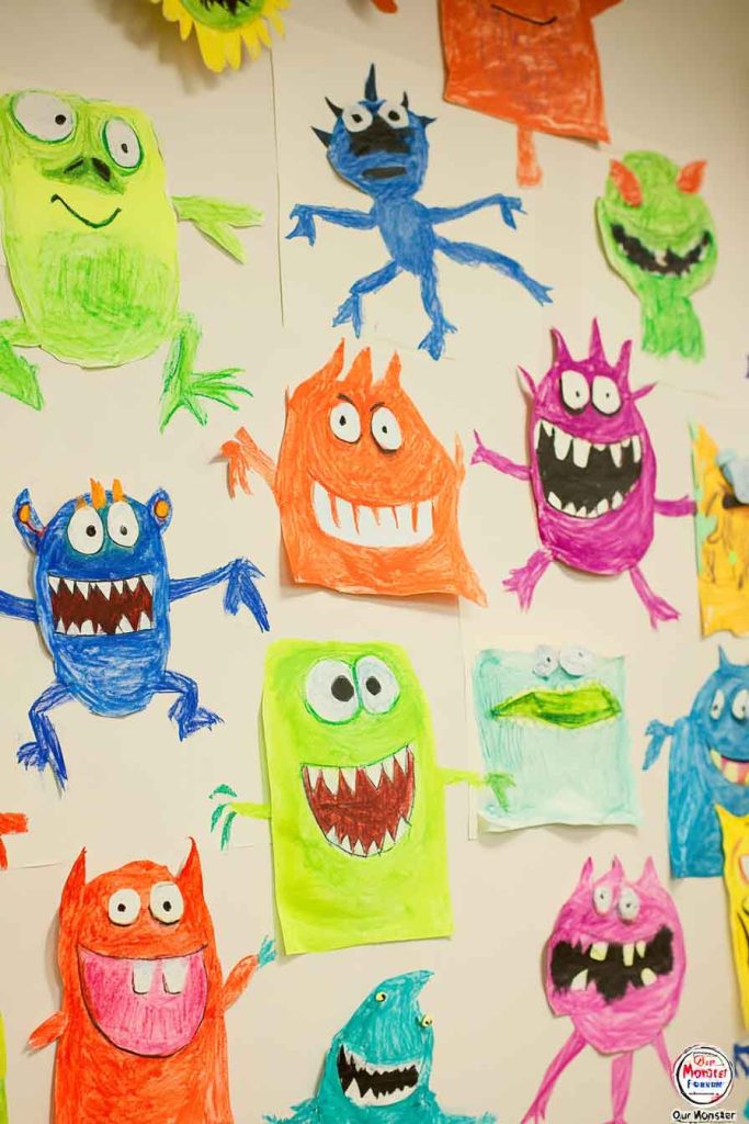 Monster Emotions Art Wall with Self-Expression