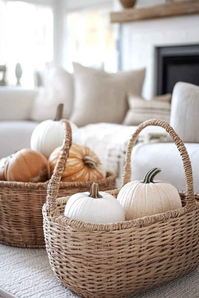 Use Baskets for Storage and Style