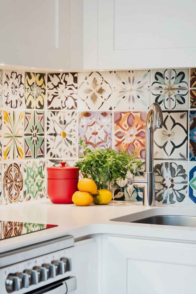Tile Backsplash with Personality
