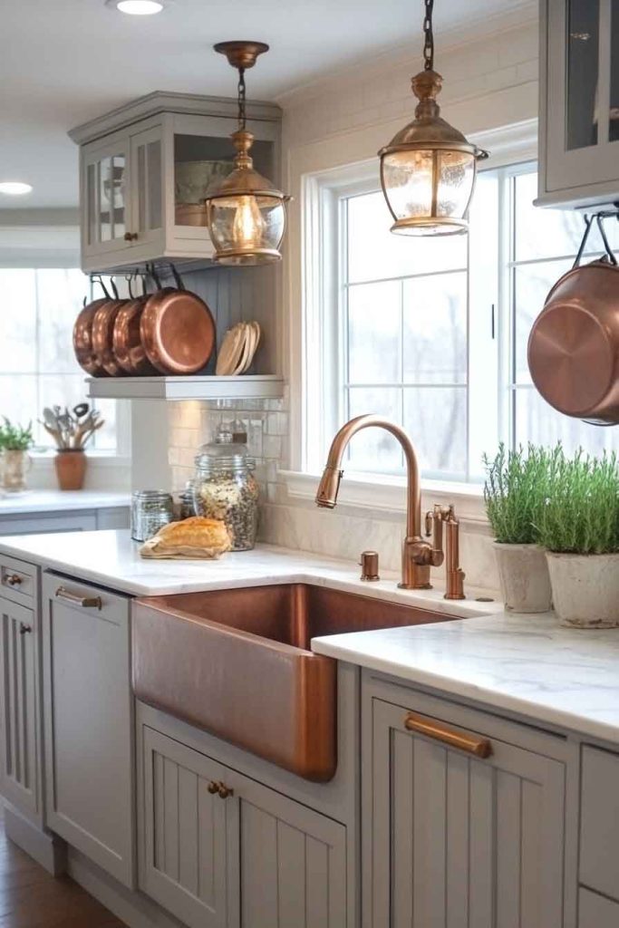 Copper and Brass Accents